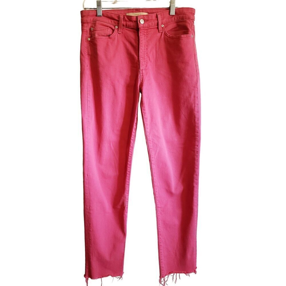 Joes Jeans Womens Size 29 Pomegranate The Milla High Rise Straight Ankle Denim - Picture 2 of 16